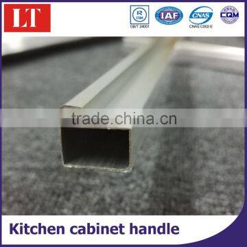 Aluminum recessed pull for kitchen cabinet