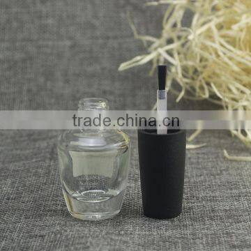 Free Samples! Most Popular 13ml empty custom clear glass nail polish bottles with brush caps wholesale