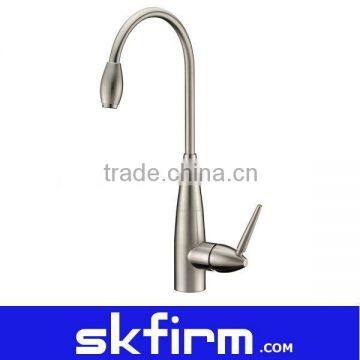 2012 Brass Kitchen mixer Faucet Brushed Nickel