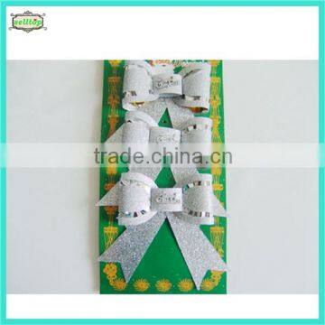 White pvc decoration bowknot christmas