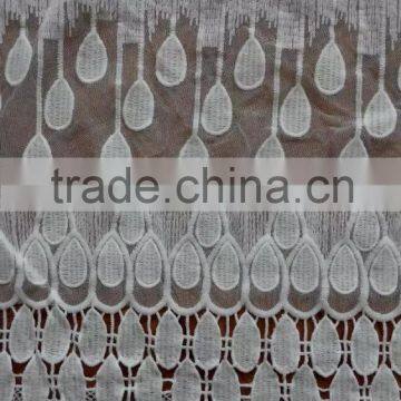 2016 Lace Accessory Hot Embroidery Full Lace With Flower Milk Silk Lace Fabric photo-2