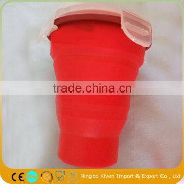 Silicone Squeeze Foldable Leak Proof Reusable Collapsible Water Bottle Joyshaker photo-4