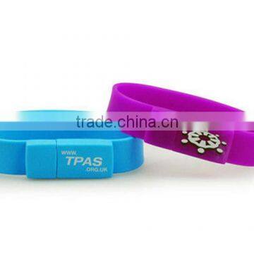 Customized 4gb / 8gb / 32gb Silicone Wristband USB Drive For Gifts photo-2