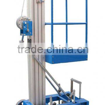 mobile scissors lift platform single aluminum mast lift