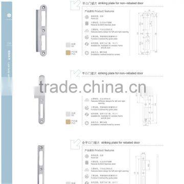 Striking plate for non-rebated door