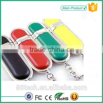 Alibaba shipping supplier hot sale 8gb leather usb flash drive