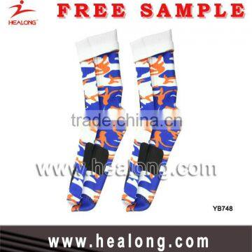 Healong Hot Sales Youth Custom Sublimated Basketball Sport Socks