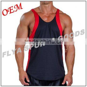 2016 promotional men's racerback muscle gym singlets