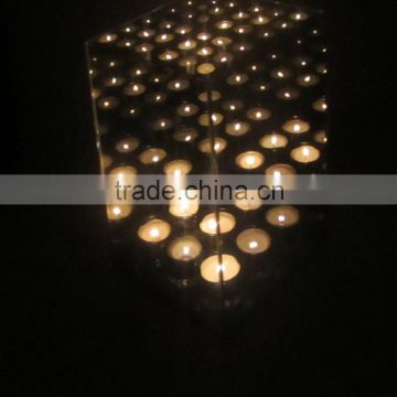 wholesale infinity light/endless light cube candle holder factory in China