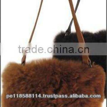 ALPACA FUR HANDBAG