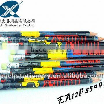 2013 jumbo round hb pencil with rubber 10mm diameter