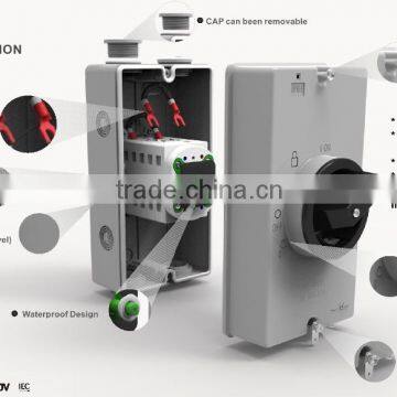 DC Isolator Switch Enclosure IP66 PV Solar -1500V 25A 2pole photo-3