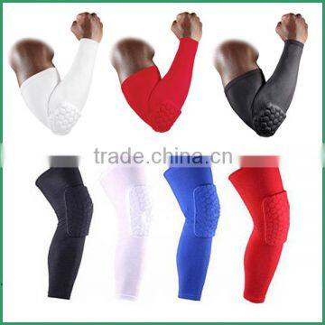 Strengthen Knee pad Honeycomb Hexagon knee and elbow Crashproof Antislip Basketball Leg Knee Sleeve Protective elbow & knee pads