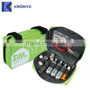 KRONYO tire repair cold patch cartridge cylinder co2 scooter bag