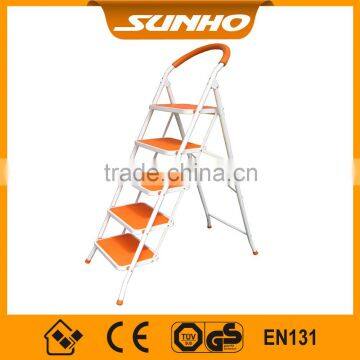 household iron safety indoor foldable easy store wide stair ladder