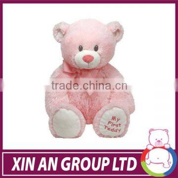 ASTM /EN71 Hot selling cute funny high quality pink and white teddy bear