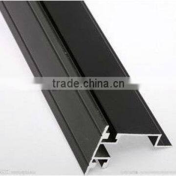 black Powder coating aluminium profile for windows & door