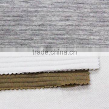 80 cotton 20 polyester knitting jacquard air layer fabric