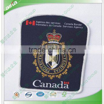 Woven patches for garment