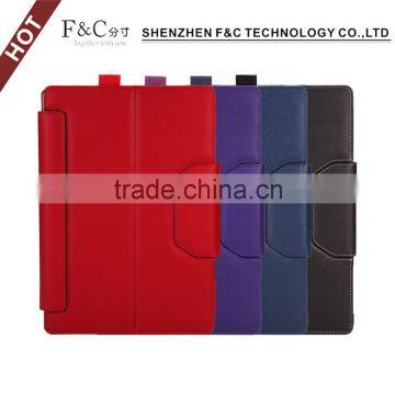 Factory Wholesale Light Up Leather Tablet Cover Case For Surface Pro 4