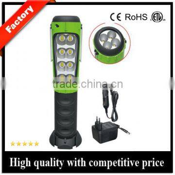 3w 4 LED Torch + 6 LED Work Light portable rechargeable led stand work light