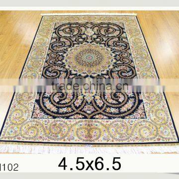 knotted persian silk carpets handmade silk rug hand for home hotel villa and prayers