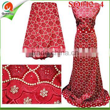 SQ012-4 New Arrivals Embroidery Handcut Soft Cotton African Swiss voile lace High quality