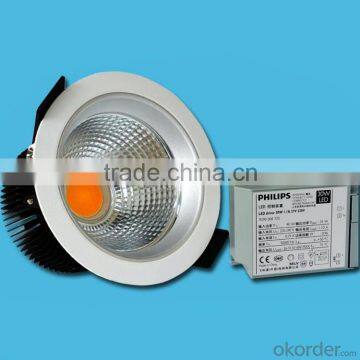 Led Downlight Cut-out 145mm Citizen Cob led 20w 30W 40W CE,RoHS ,CCC,SAA certificted 3 years warranty