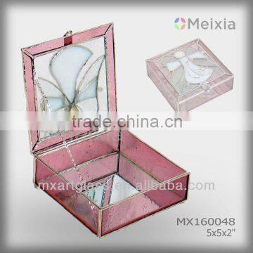 MX160048 Hot tiffany style bevel stained glass jewel box