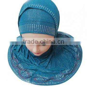 Fashion sky-blue arab muslim scarf china wholesa