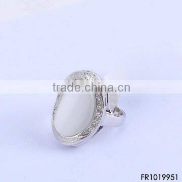 Cream Opal Silver Moroccan Wedding ring