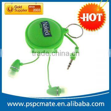 Promotion Gift Portable Wired Earphone with PU Case