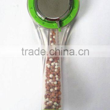 Multifunction Shower Transparent Spa Shower Head With Stone Green Hand Held Shower Eco Rain Spa Shower Head Water Saving Showers photo-4