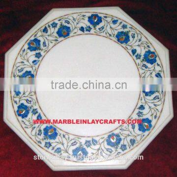 Octagonal Marble Inlay Table Top