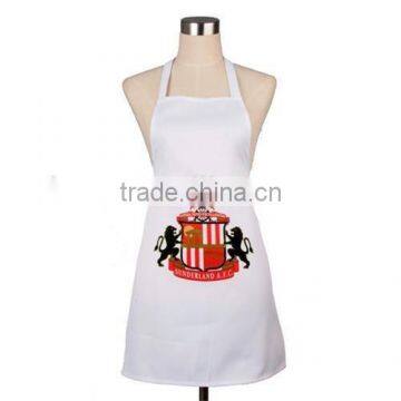 Promotional white long apron cooking apron cotton apron