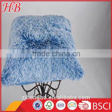 Green Long Pile PV Fleece Cushion, Solid PV Fleece Cushion Manufacture, High Quality Cushion Factory