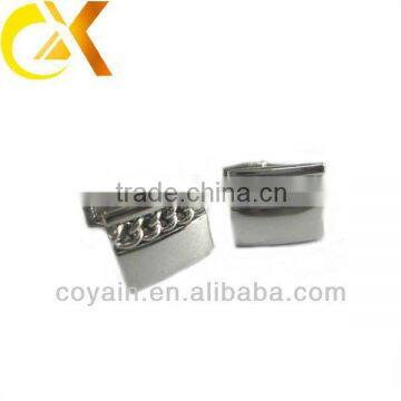 stainless steel cufflink with link insert