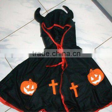 Halloween children black cape costumes C004