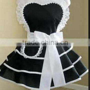 french maid apron/hot sell sexy french maid apron /sexy cooking apron