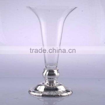 Hand Blown Elegant Silvering Wedding Vases Wholesale