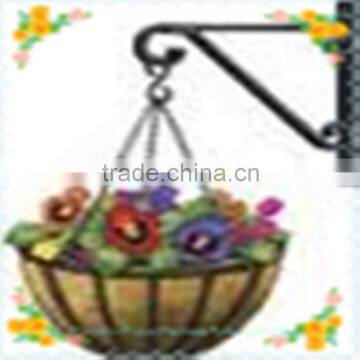 powder coated antique metal plant hanging basket