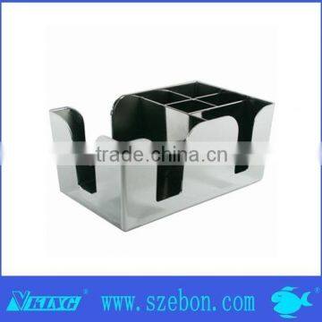 Stainless steel kitchen tissue holder