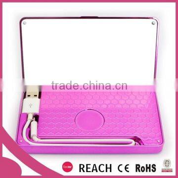 mobile power bank mirror, portable power bank cosmetic mirror, power bank 10000mah