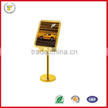 factory supply hotel signboard designs /hotel poster display stands