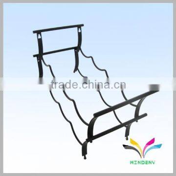 Ladder Style 4 Holders Black Single Wine Bottle Display Stand photo-2