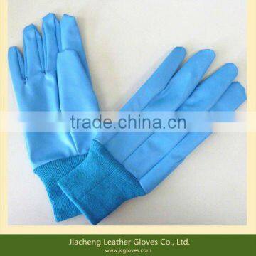 Vinyl Blue PVC Coated Garden Glove, Garden Gloves, Home Garden Gloves