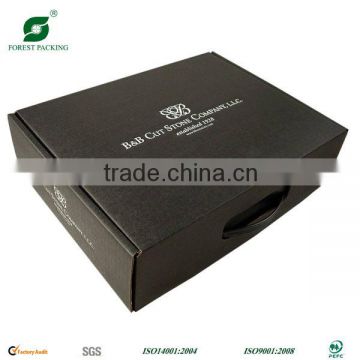 COLOR FLUTE CORRUGATED BOX WITH SILVER EMBOSSING