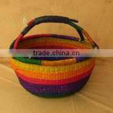 Woven Seagrass Shopping Basket