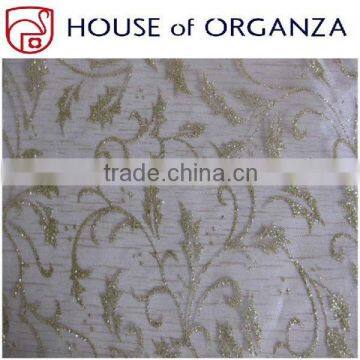 Organza Bronzing Fabric for Holiday Decoration