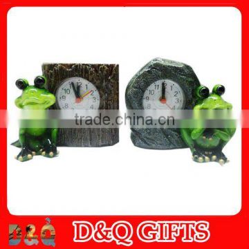 resin desk clock for frog souvenirs